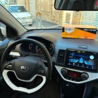 مانیتور اندروید فابریک کیا پیکانتو با قاب و سوکت فابریک+هدیه❤